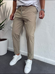Paraşüt kumaş Slimfit Jogger pantolon siyah