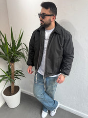 ZR Model Owersıze Çelik Fermuar Mont Yeşil
