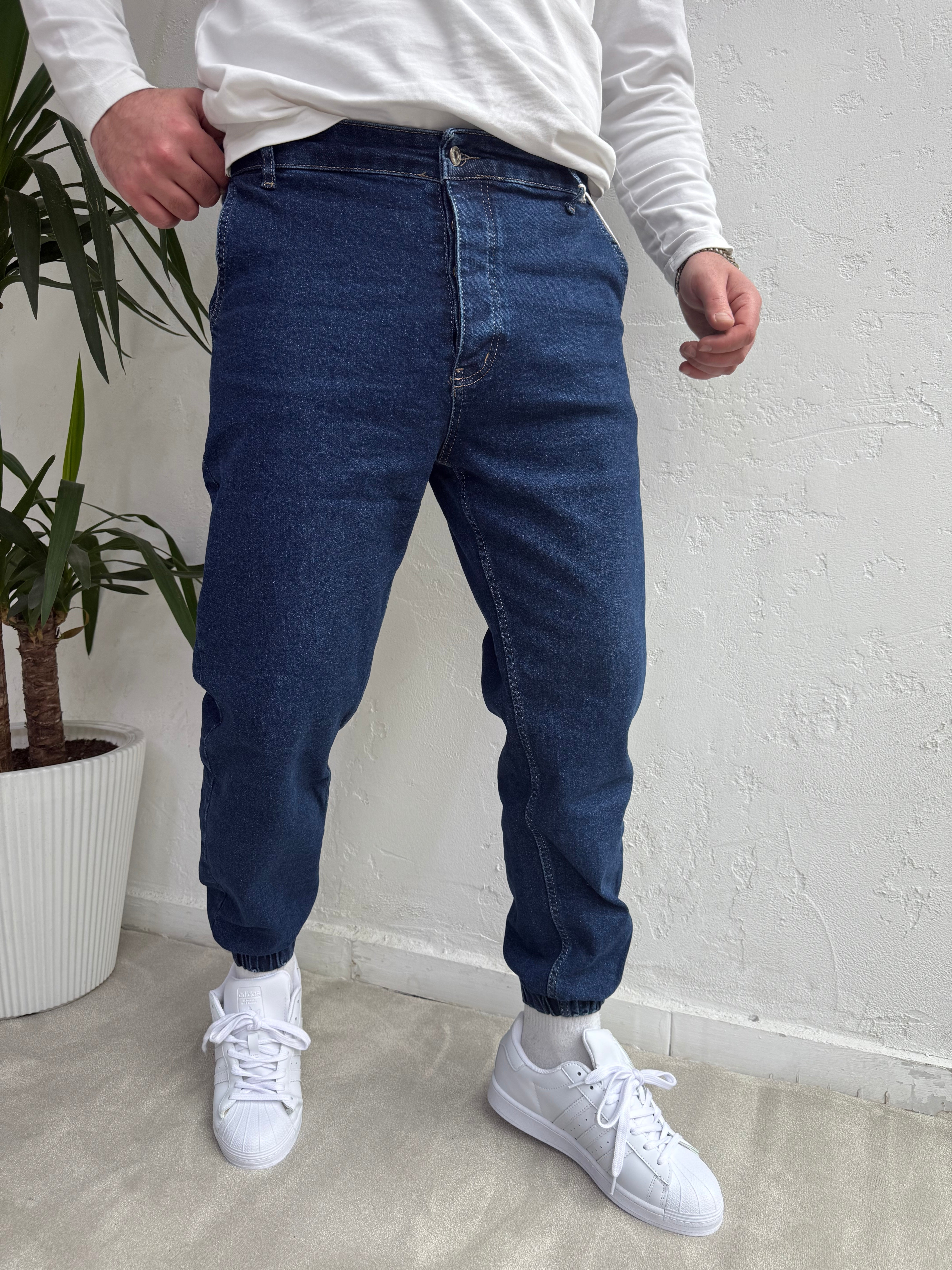 Lastik Paça Boyfriend Pantolon