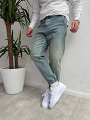 Lastik Paça Boyfriend Pantolon