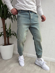 Lastik Paça Boyfriend Pantolon