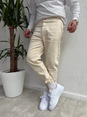 Lastik Paça Boyfriend Pantolon