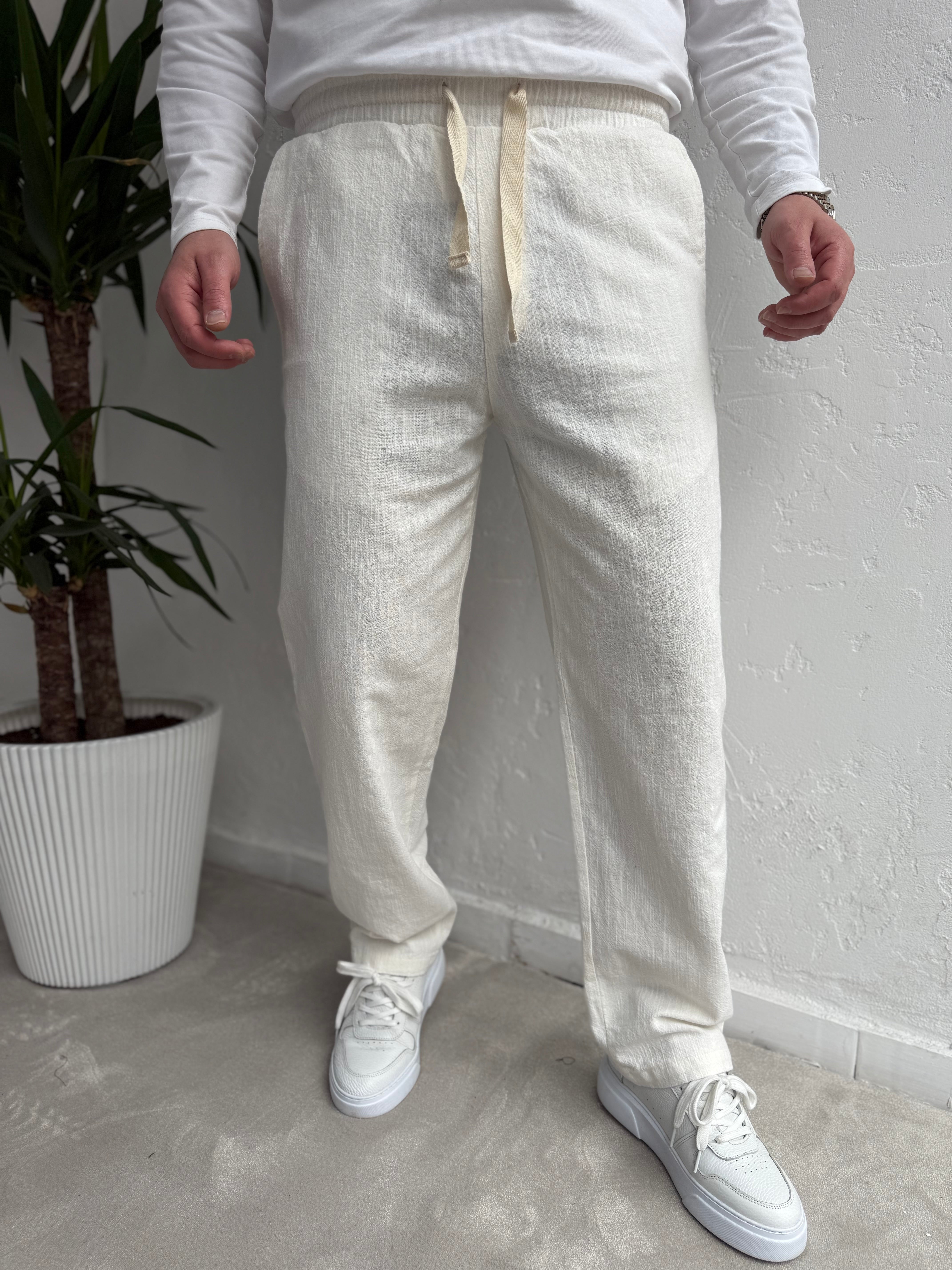 Baggy Keten Pantolon