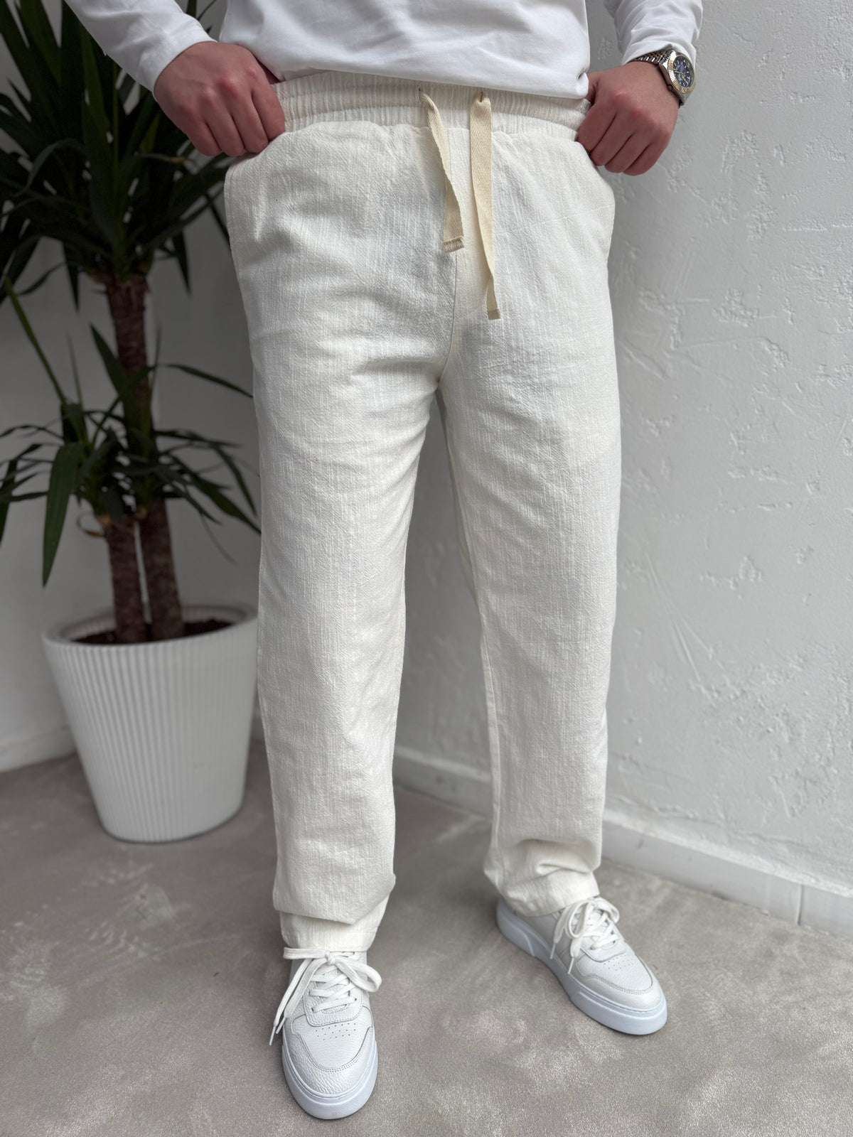 Baggy Keten Pantolon