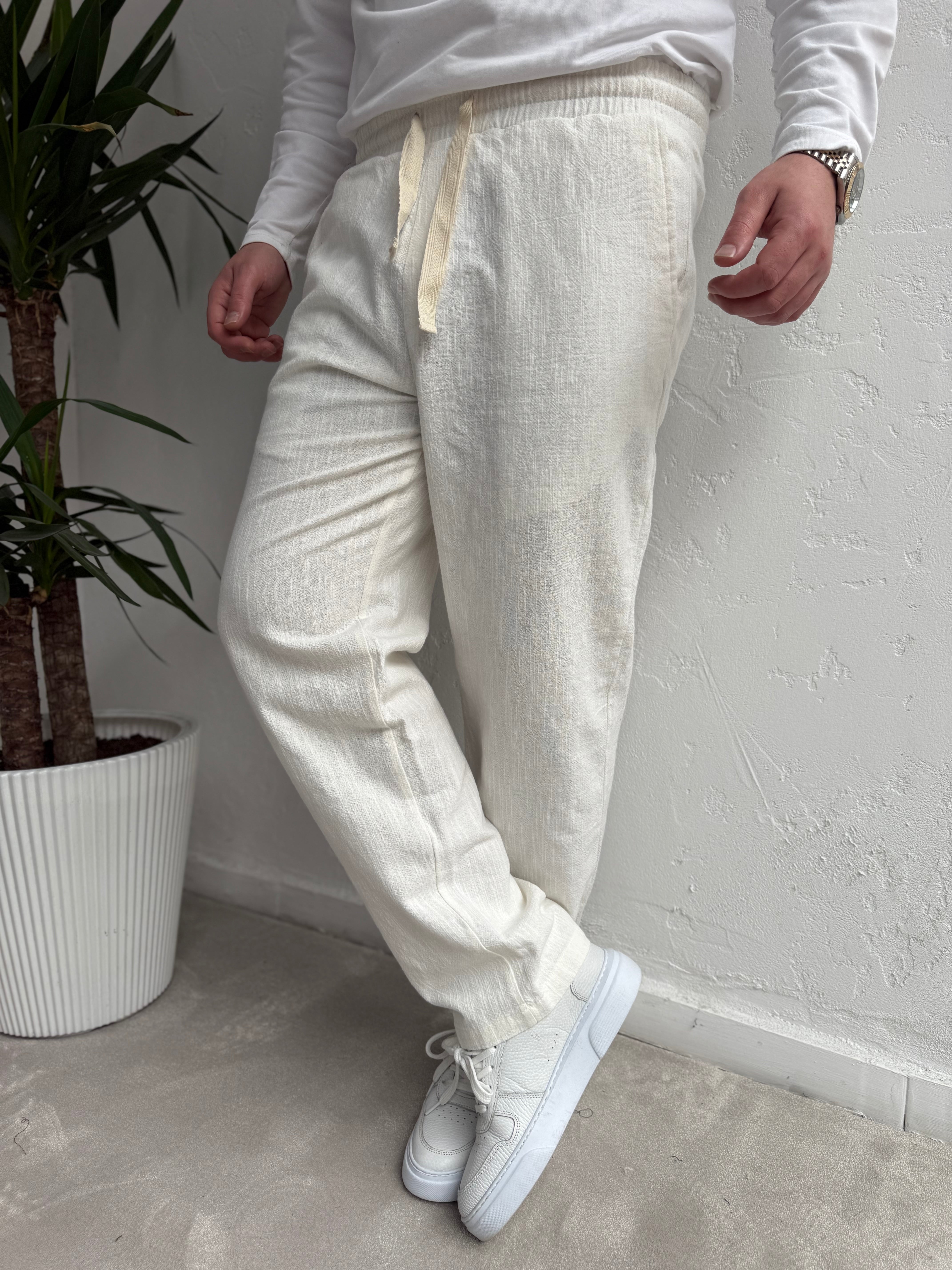 Baggy Keten Pantolon