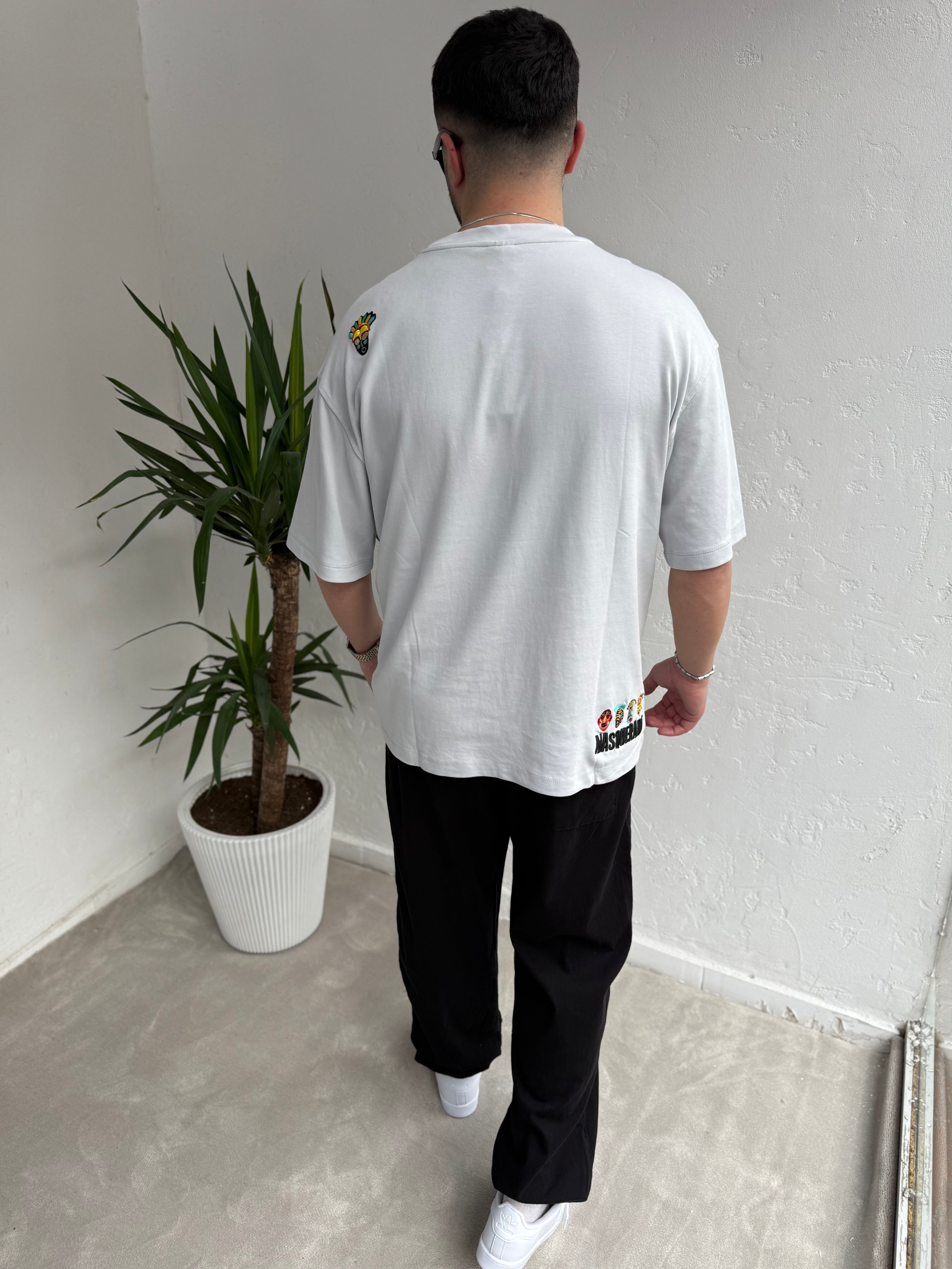 Yep Masquerade Nakış Detaylı Oversize T-Shirt