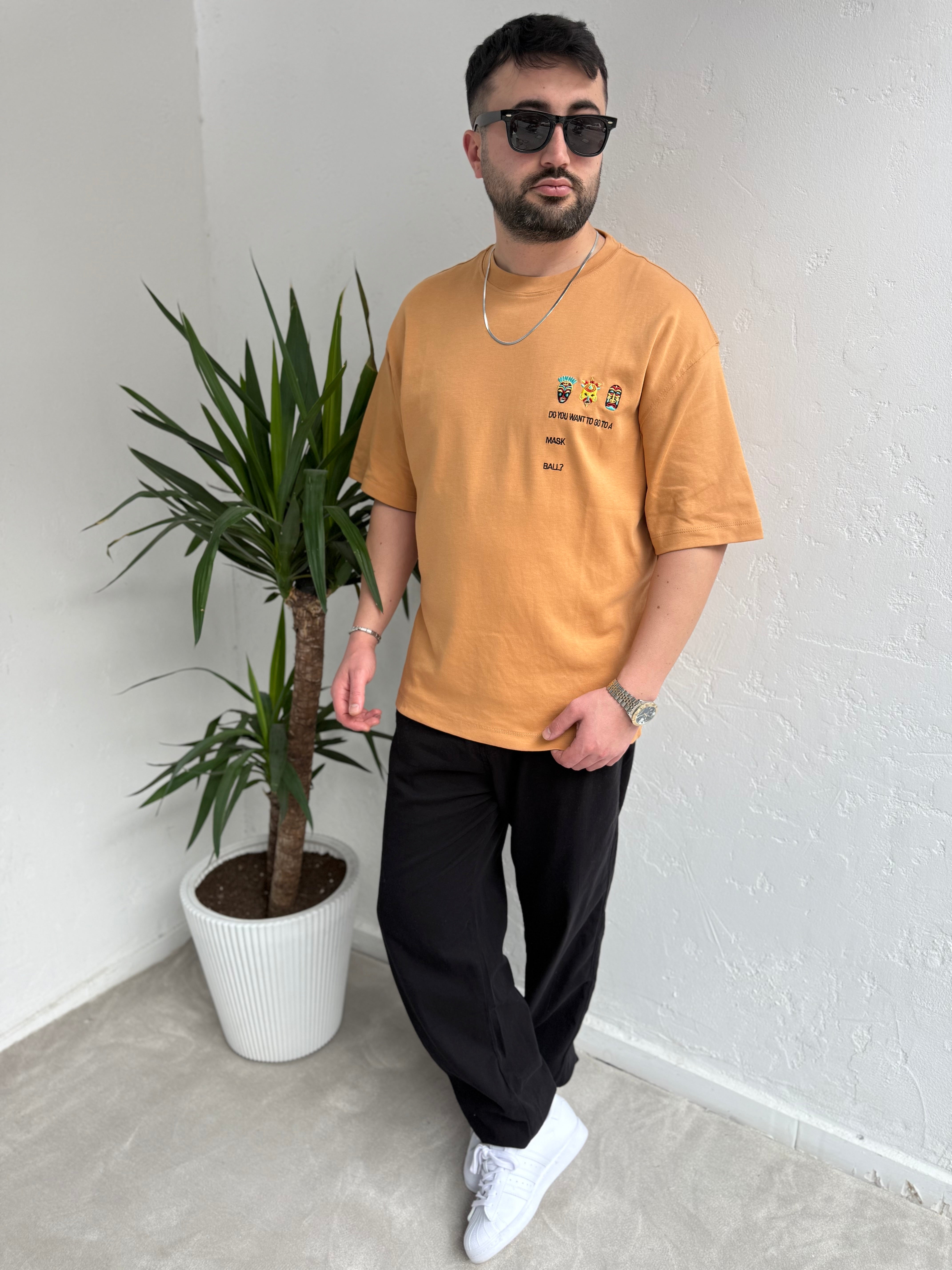 Yep Masquerade Nakış Detaylı Oversize T-Shirt