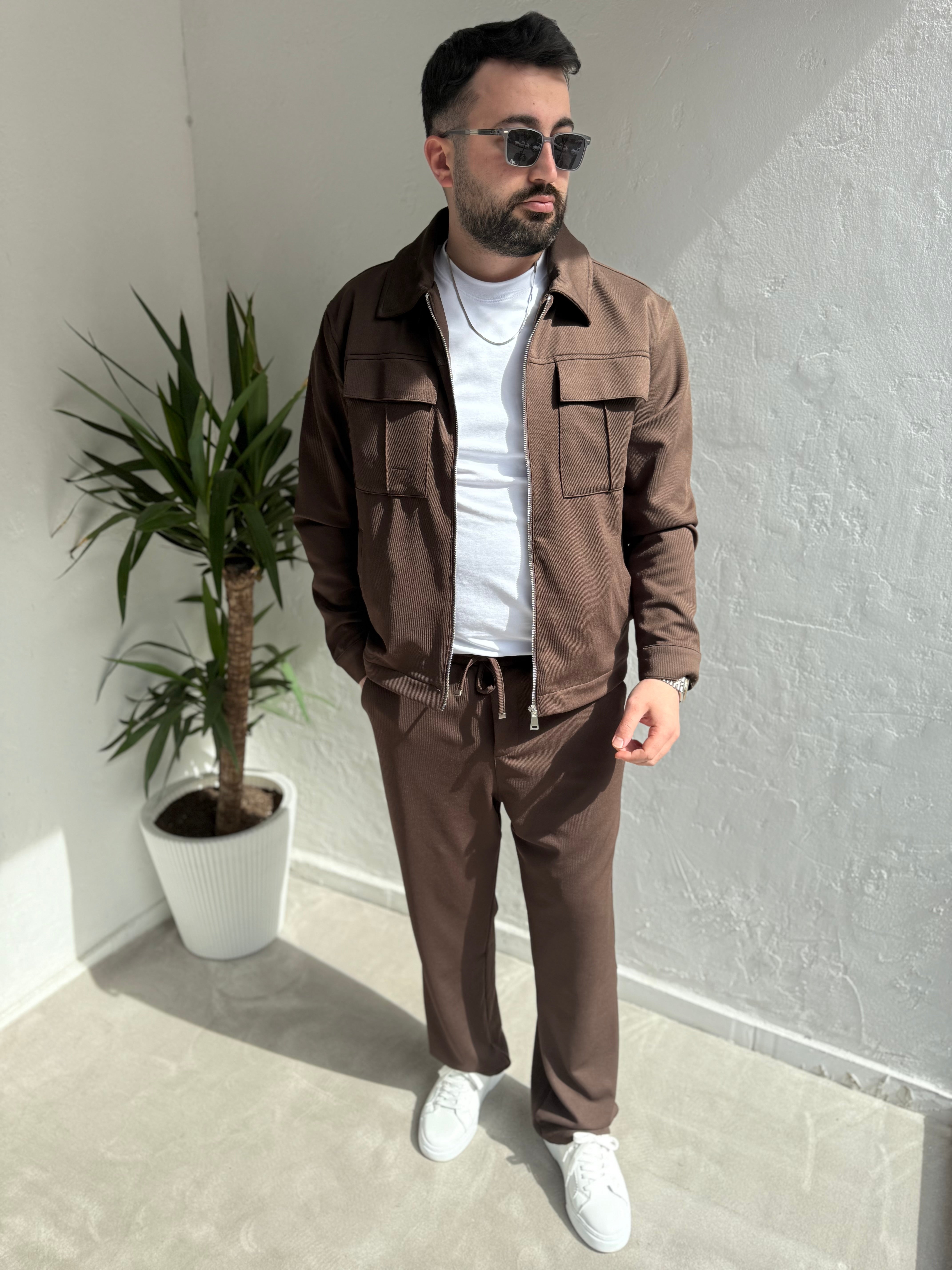 Cep Detaylı Baggy Hürrem Takım