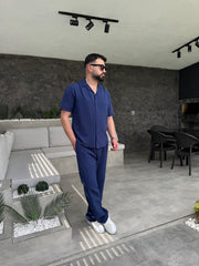 Viscon Keten Kısa Kollu Gömlek