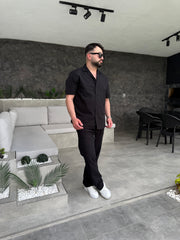 Lenasso Kısa Kollu Keten Gömlek