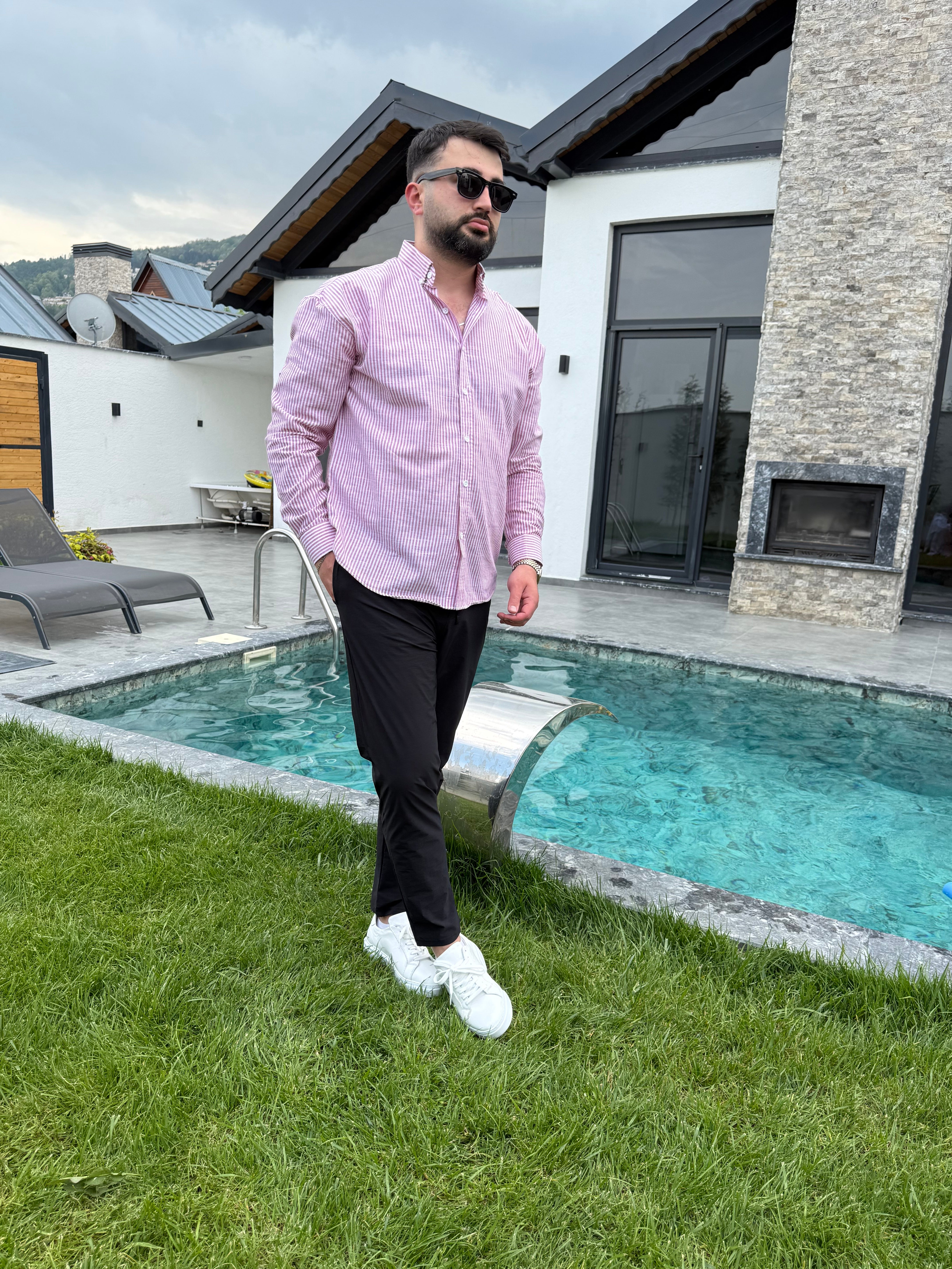 Lenasso Çizgili Gömlek