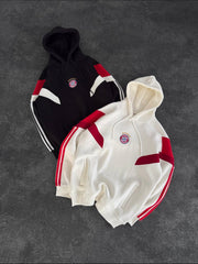 Bayern Münih kapişonlu polar sweatshirt siyah