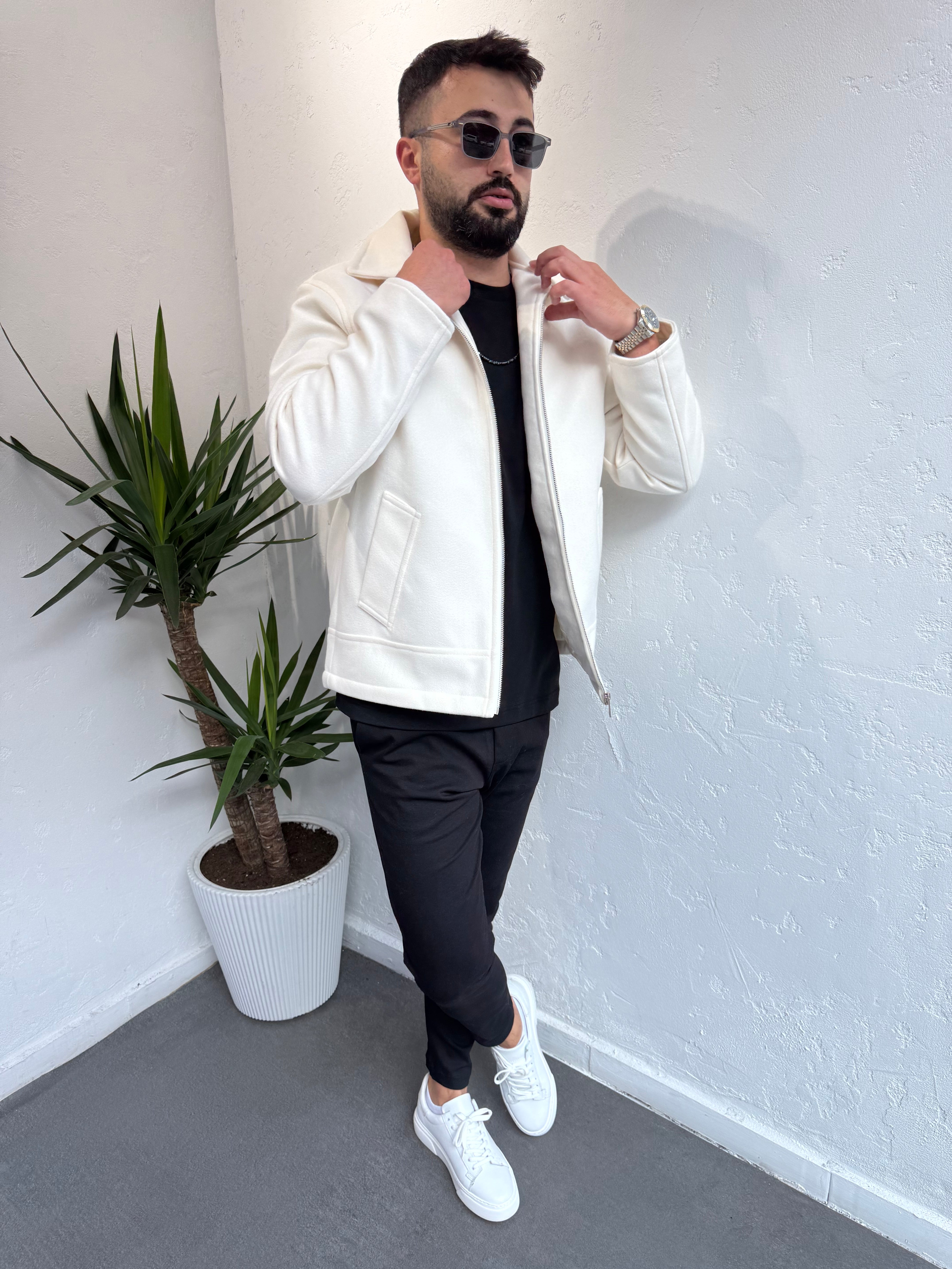 ZR Model Kaşe Mont Krem