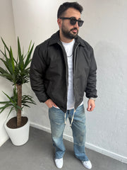 ZR Model Owersıze Çelik Fermuar Mont Yeşil