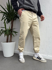 Lastik Paça Gabardin Pantolon