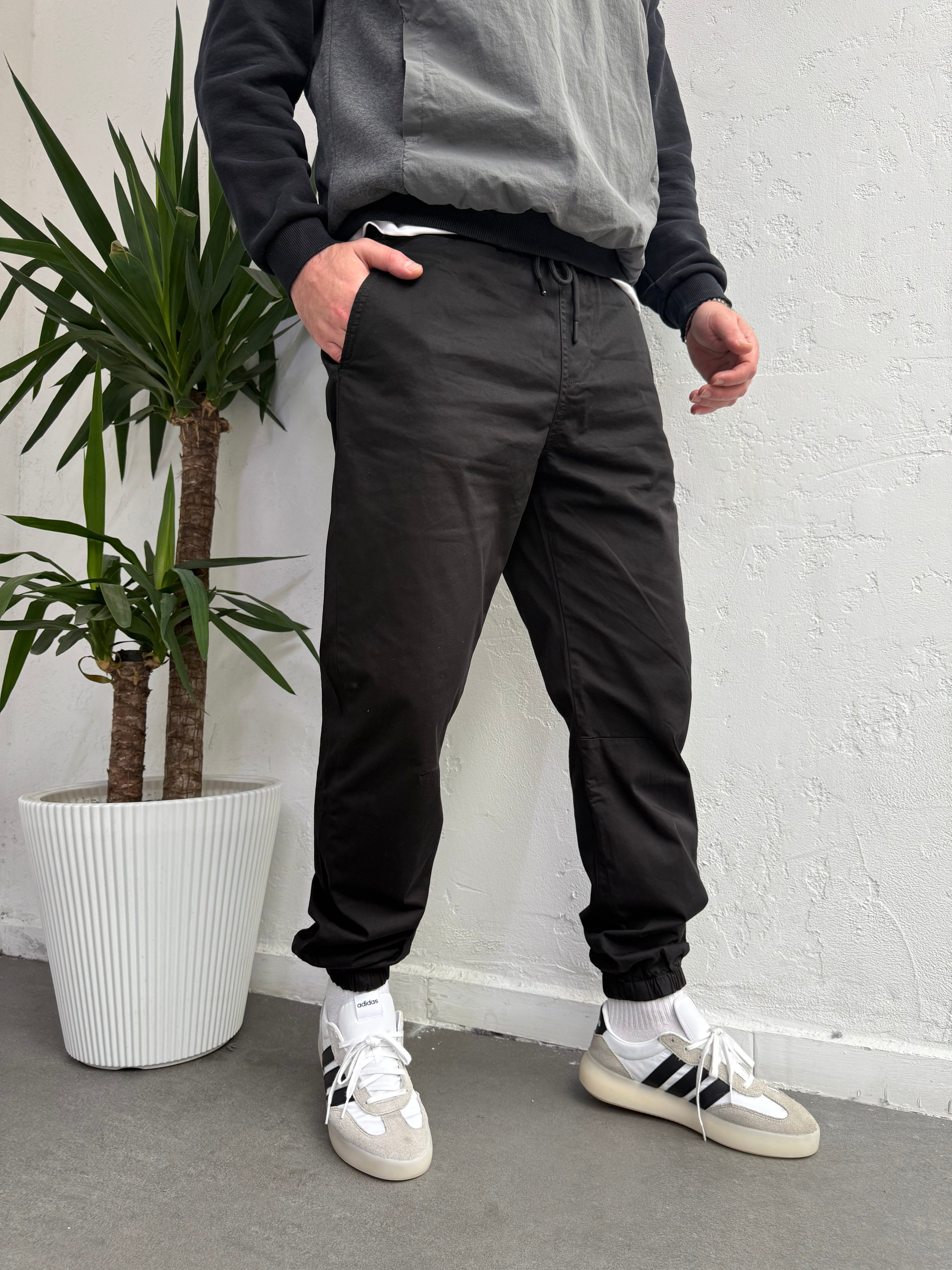 Lastik Paça Gabardin Pantolon