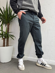 Lastik Paça Gabardin Pantolon