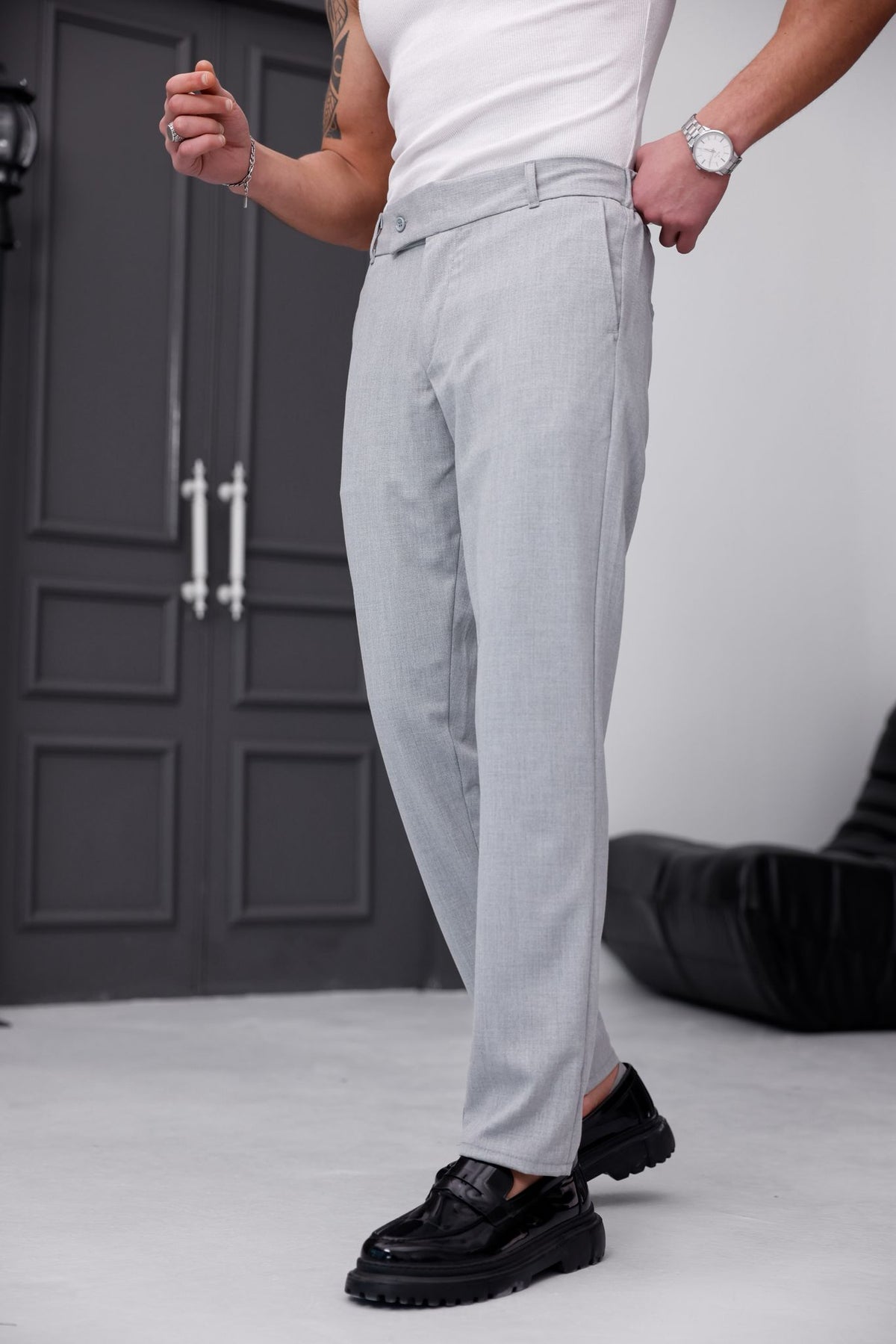 İ-Pool Likralı Kumaş Pantolon