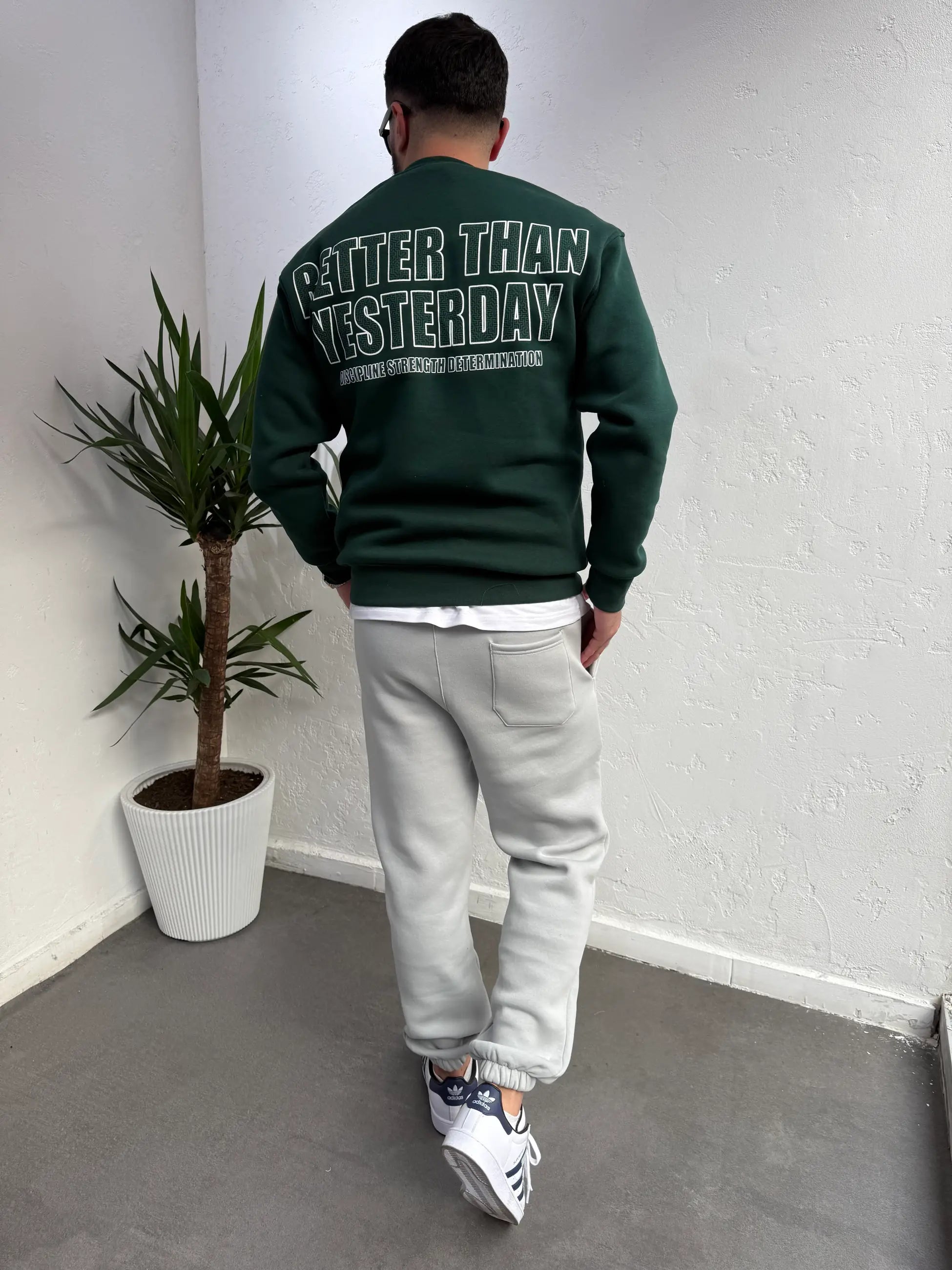 Ön Arka Baskılı Sweatshirt