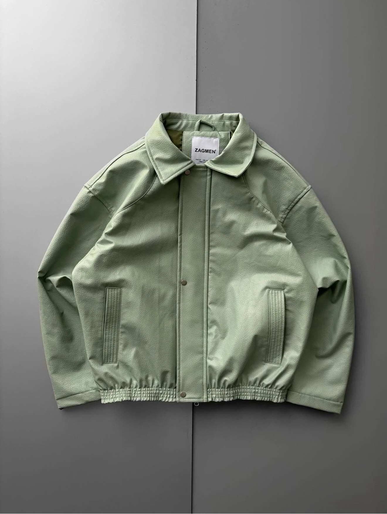 Zr Model Yarım Oversize Deri Mont