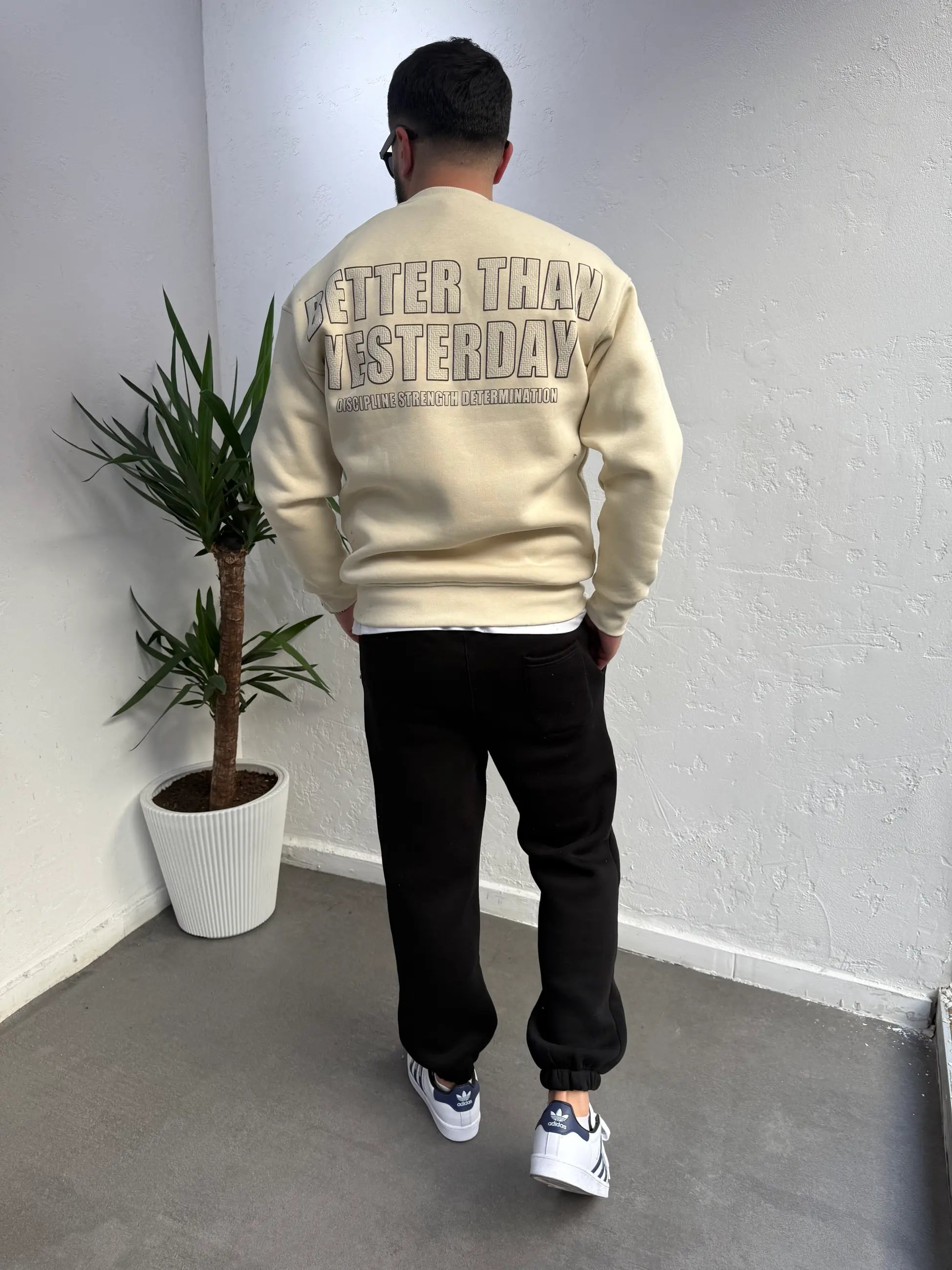 Deep Ön Arka Baskılı Sweatshirt