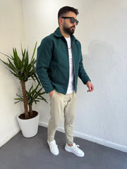 Pilot Kaşe Ceket Petrol Mavii