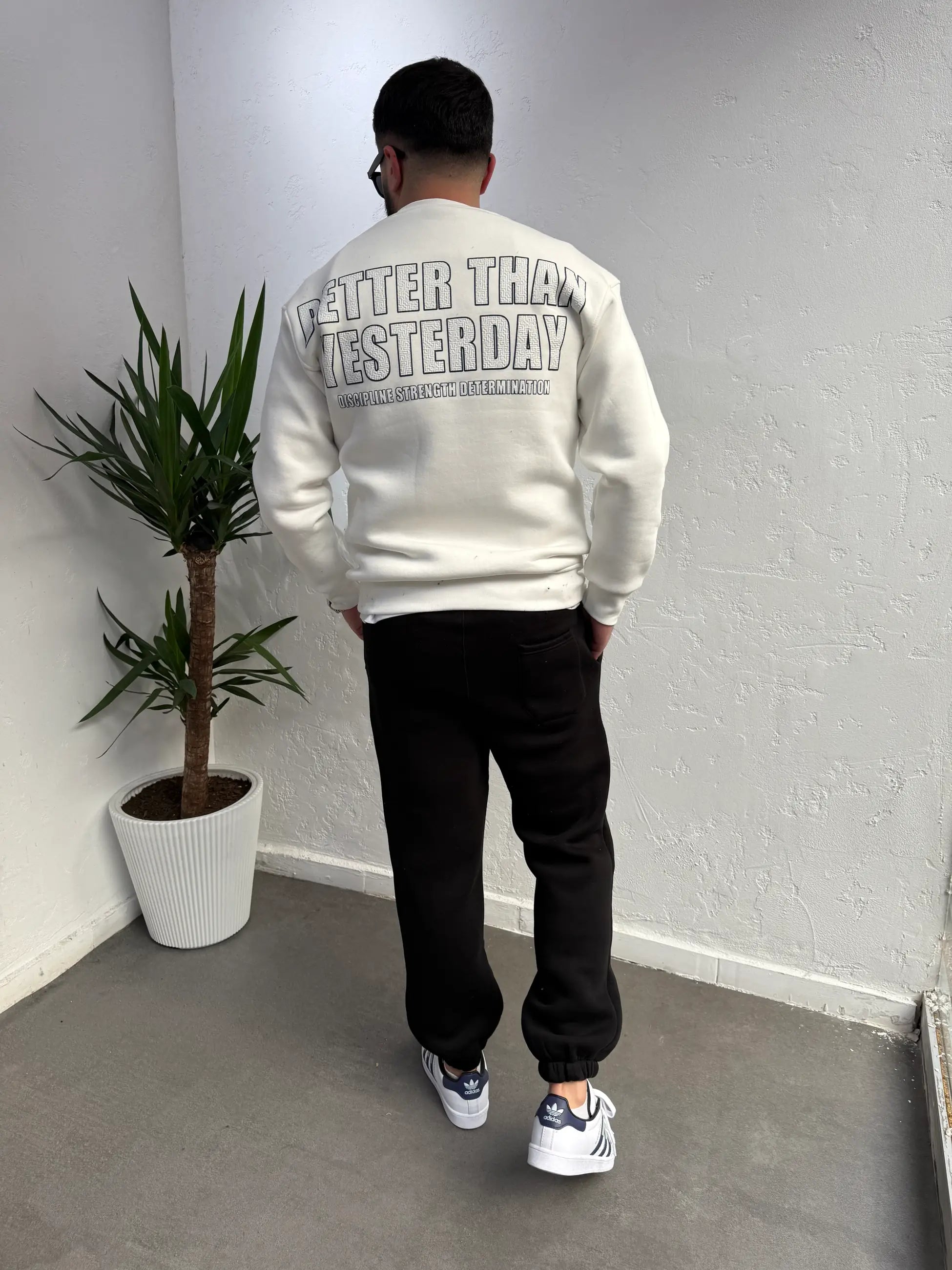 Deep Ön Arka Baskılı Sweatshirt