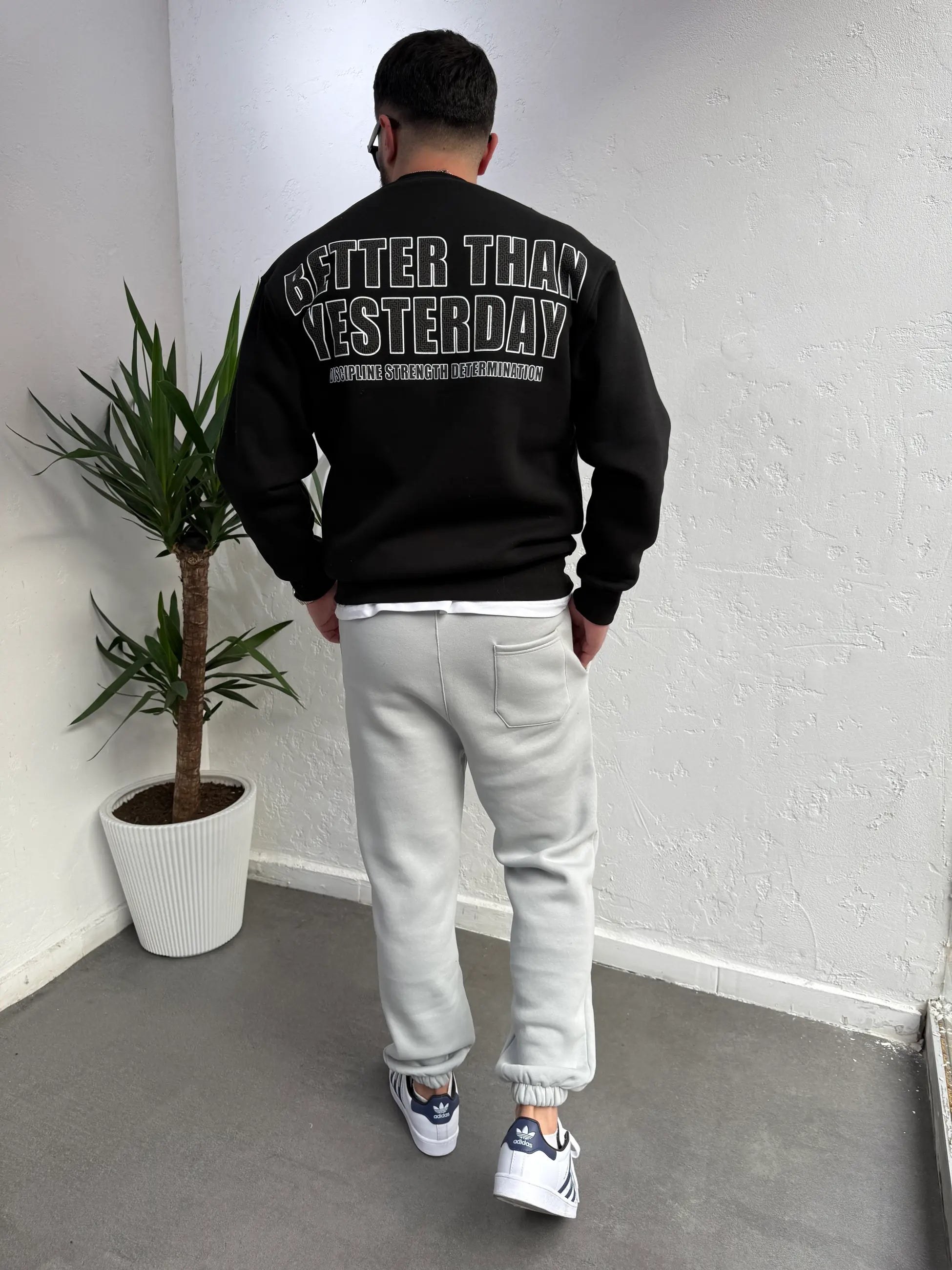 Deep Ön Arka Baskılı Sweatshirt