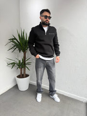 Deep Race Fermuarlı Yaka Sweatshirt