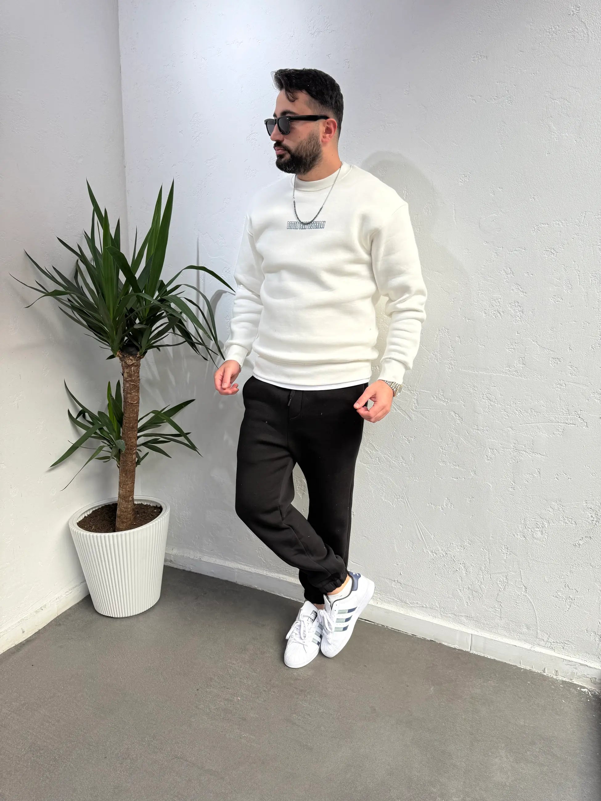 Deep Ön Arka Baskılı Sweatshirt