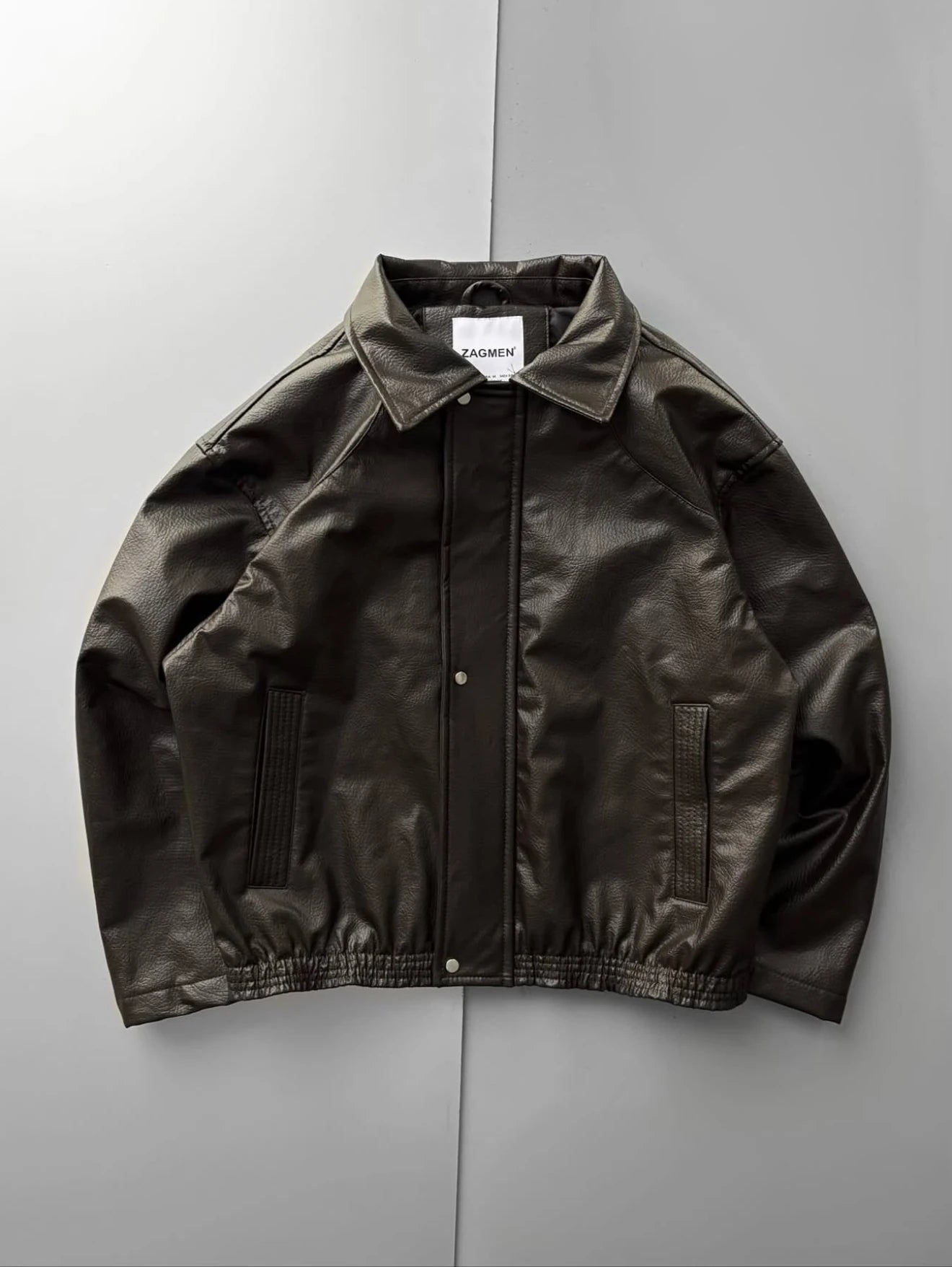 Zr Model Yarım Oversize Deri Mont