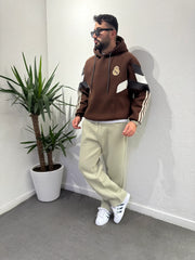 Real Madrid Kapuşonlu Polar Kahverengi