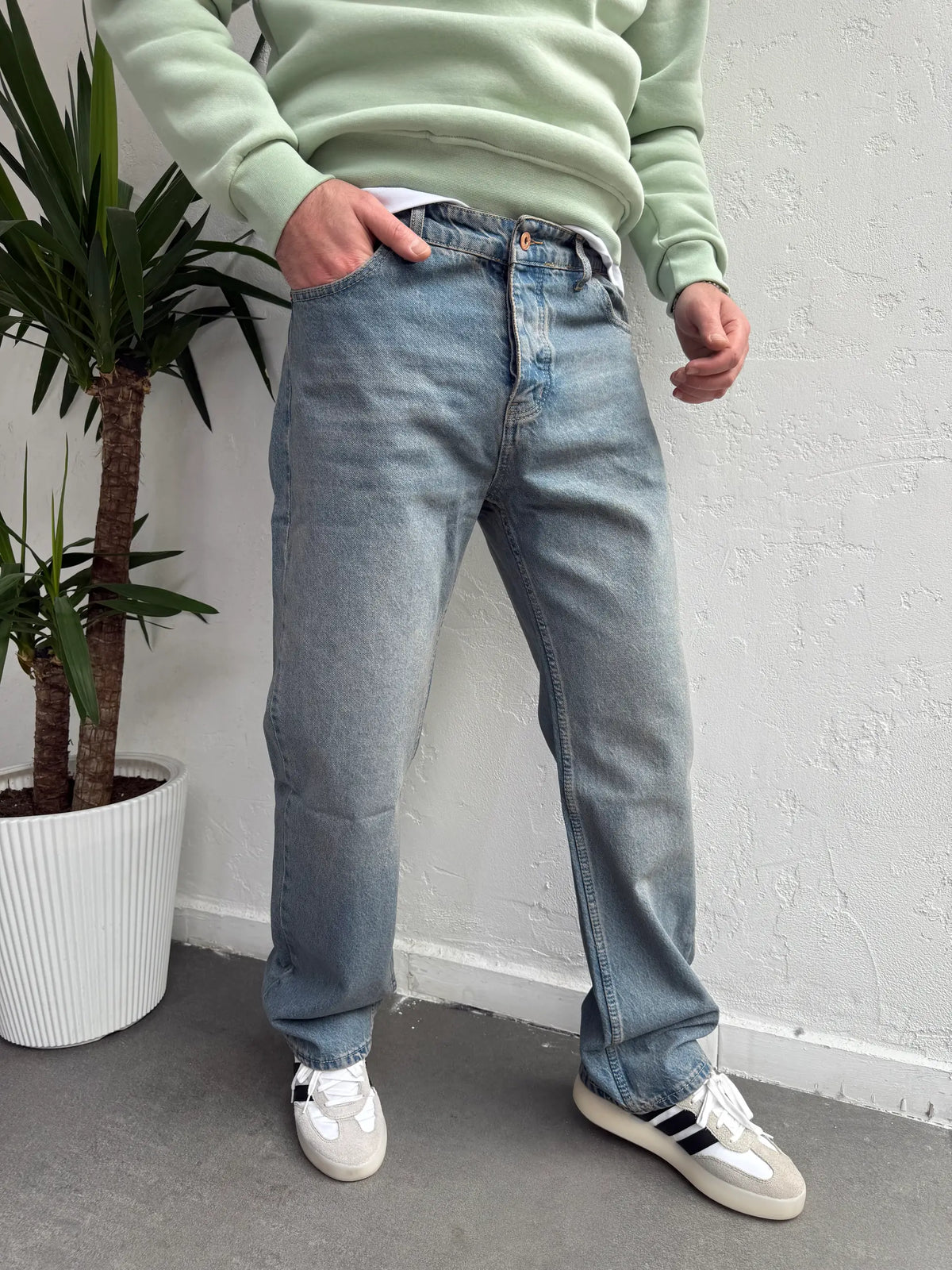 We11 Baggy Kot Pantolon Ara