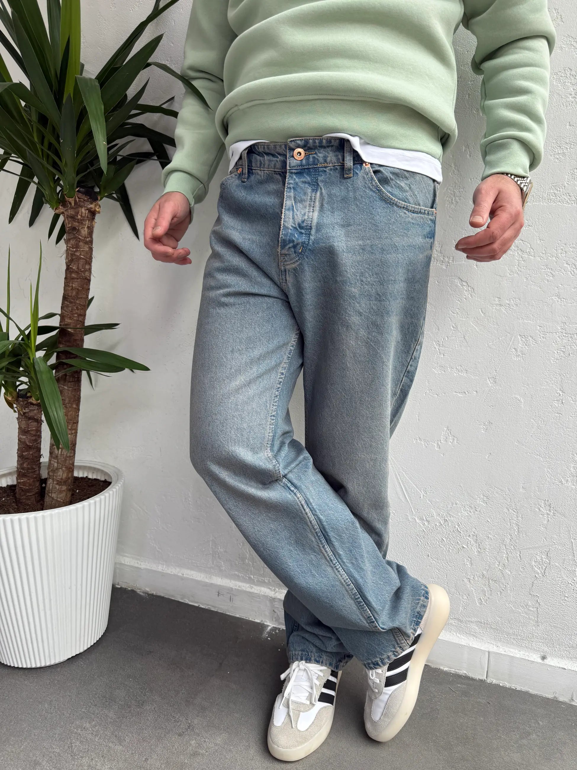 We11 Baggy Kot Pantolon Ara