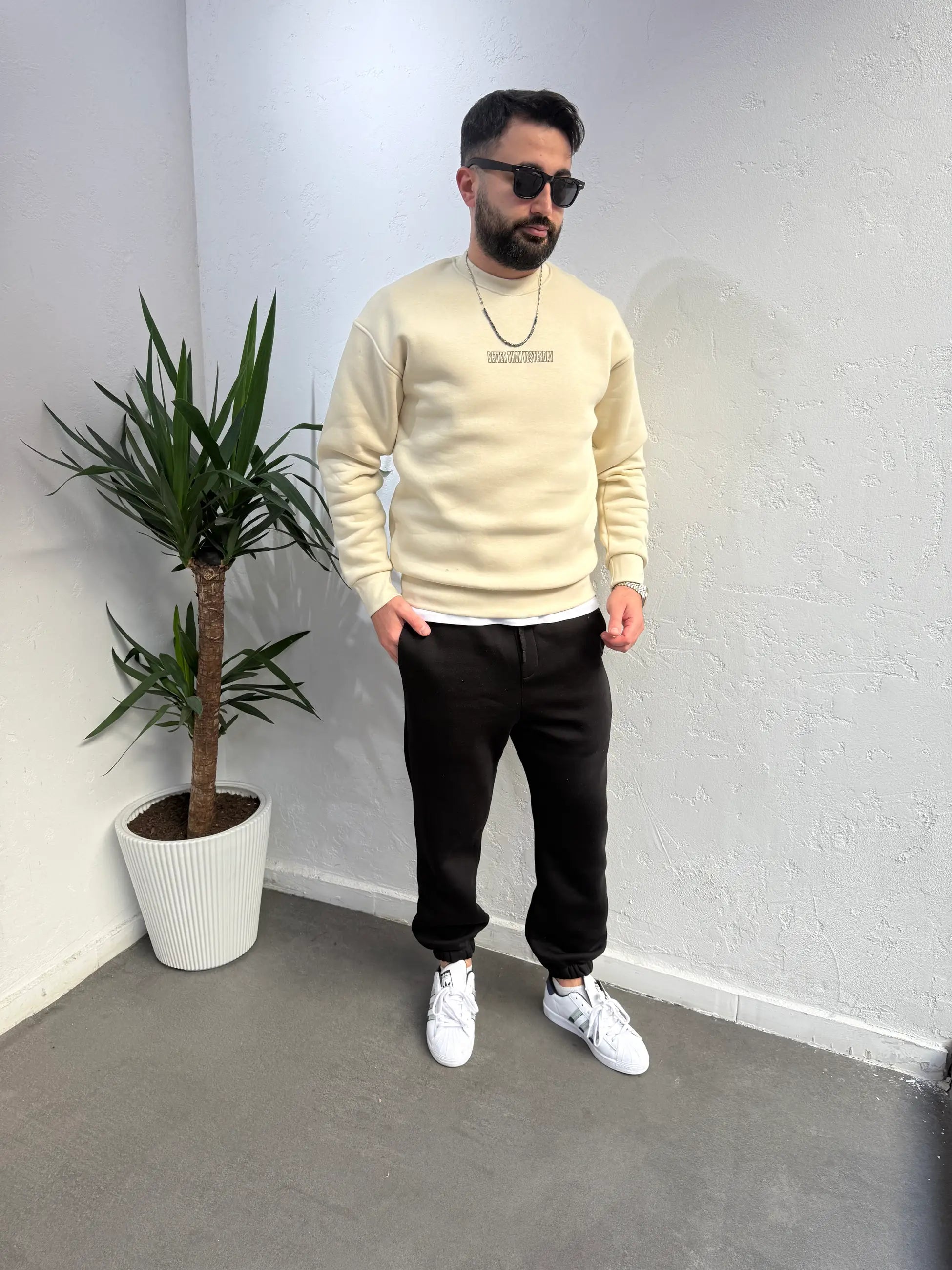 Deep Ön Arka Baskılı Sweatshirt